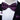 Black Purple Floral Silk Bowtie Pocket Square Cufflinks Set