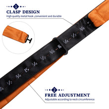 Orange Solid Silk Bowtie Pocket Square Cufflinks Set