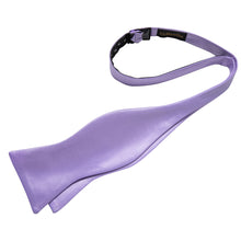 Lavender Solid Silk Bowtie Pocket Square Cufflinks Set