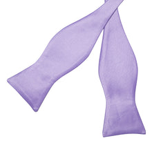 Lavender Solid Silk Bowtie Pocket Square Cufflinks Set