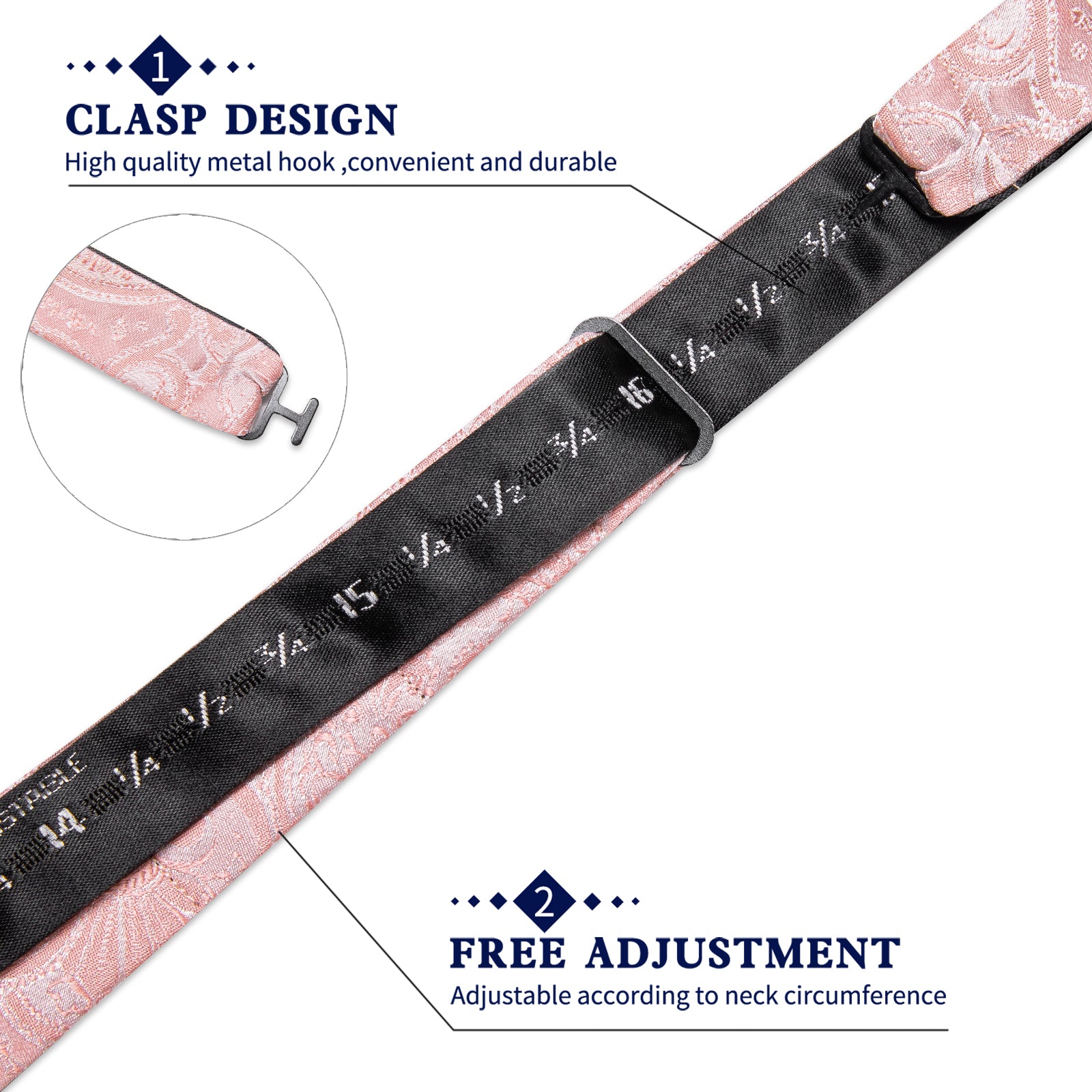 Pink Floral Silk Bowtie Pocket Square Cufflinks Set