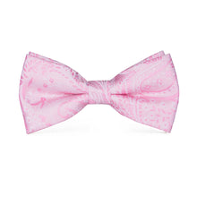 Pink Floral Bowtie Pocket Square Cufflinks Set (1925437423658)