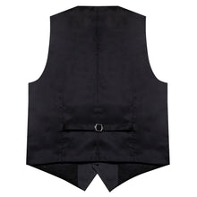 Washed Black Solid Vest Tie Set