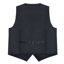 Bright Blue Solid Satin Waistcoat Vest Bowtie Handkerchief Cufflinks Set