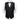 Black Floral Jacquard Waistcoat Vest BowTie Handkerchief Cufflinks Set
