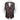 Brown Floral Jacquard V Neck Vest Neck Bow Tie Handkerchief Cufflinks Set
