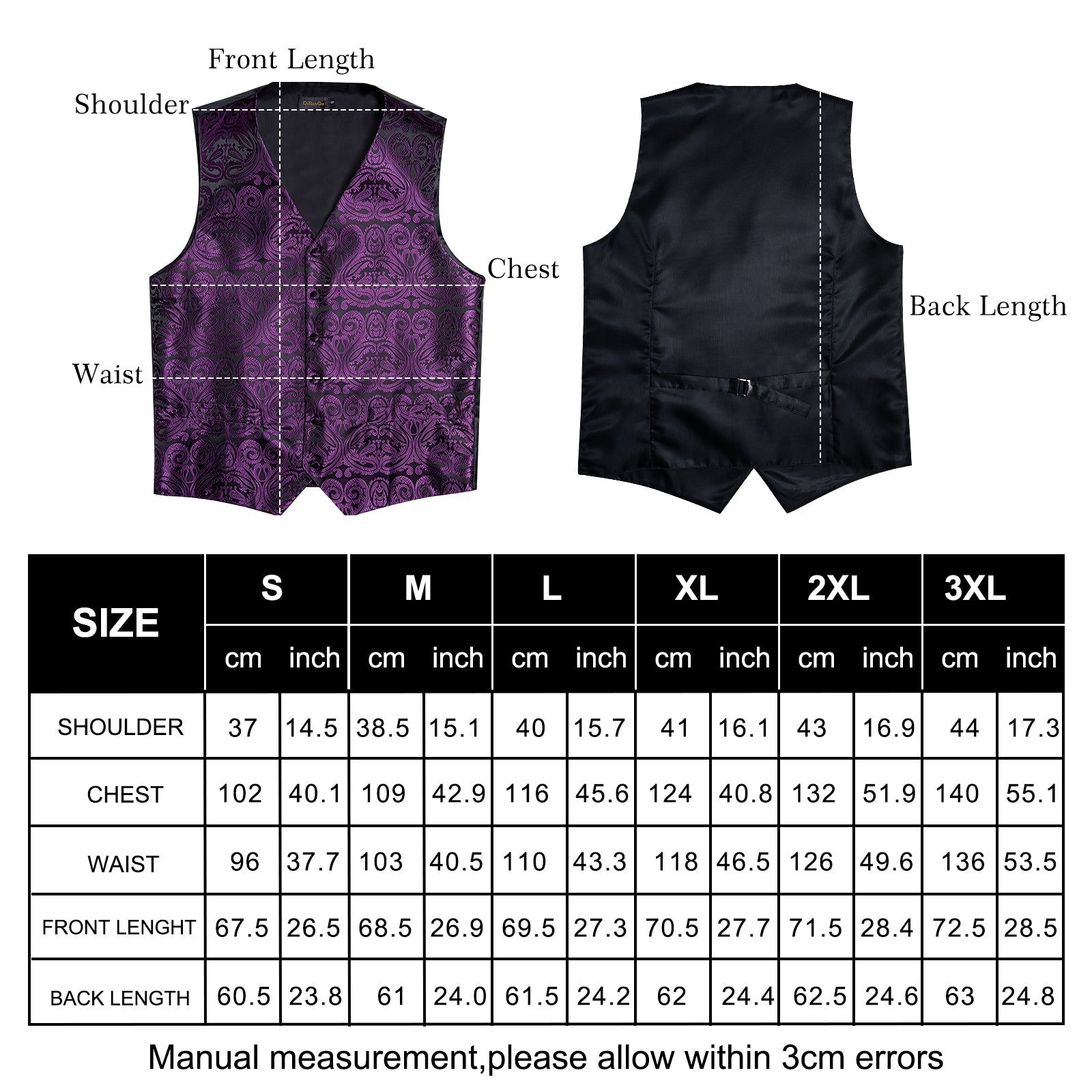 purple vest women's