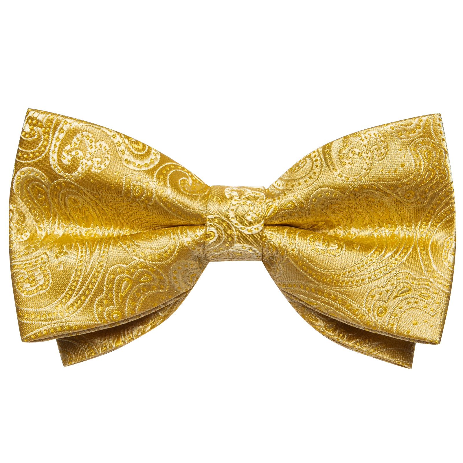 metallic gold mens bow tie