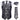 Black Silver Paisley Jacquard Silk Waistcoat Vest Necktie Handkerchief Cufflinks Set