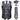 Black Silver Paisley Jacquard V Neck Waistcoat Vest Tie Handkerchief Cufflinks Clip Pin Set