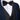 Formal Black Paisley Jacquard Silk Vest Bowtie Handkerchief Cufflinks Set