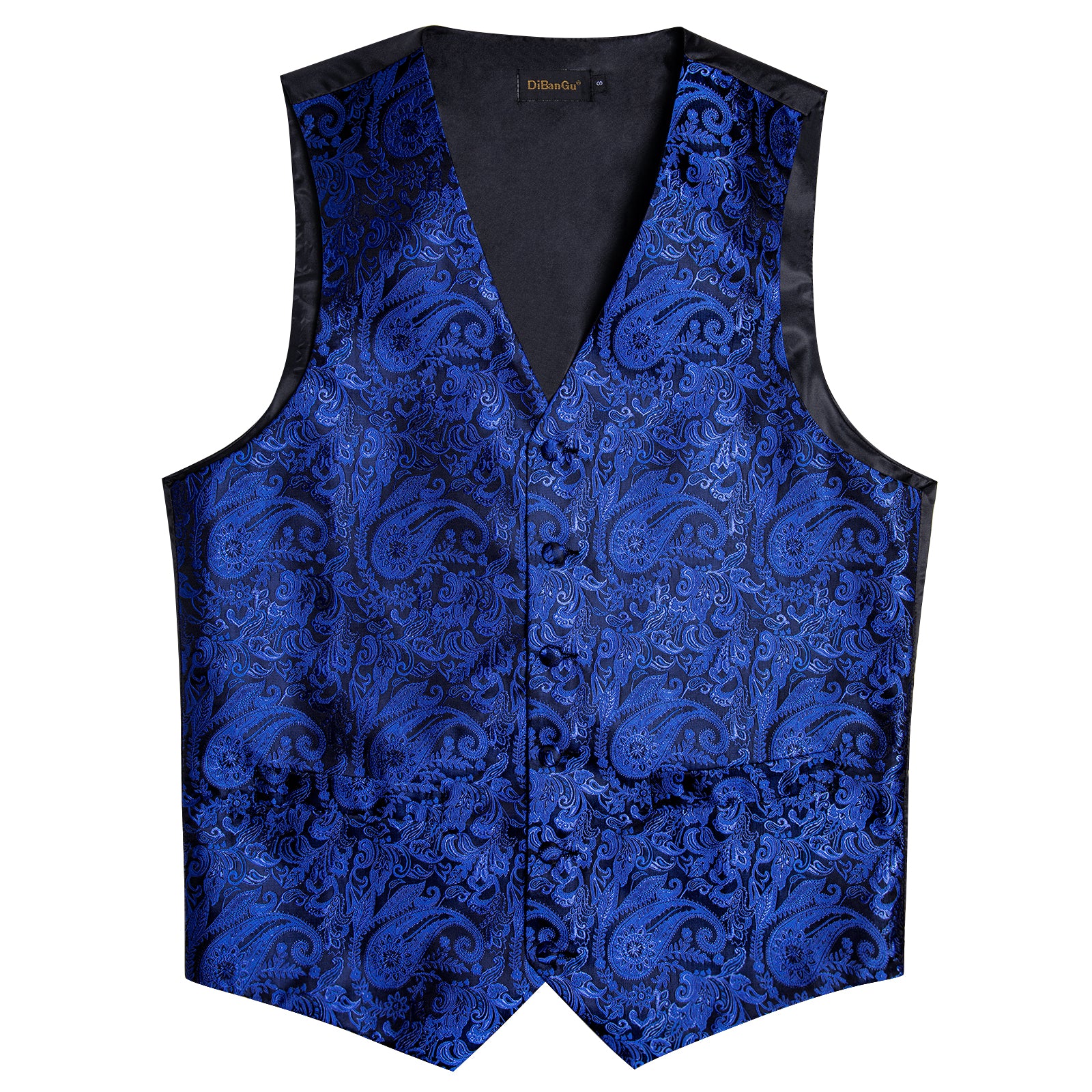 sapphire blue tuxedo vest