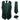 Green Floral Jacquard V Neck Waistcoat Vest Necktie Pocket Square Cufflinks Set