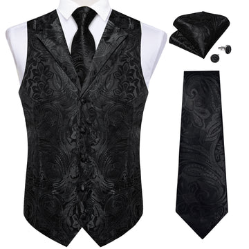black paisley mens vest near me