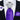 4PCS Purple solid Silk Men's Tie Handkerchief Cufflinks Accessory Set