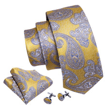 Royal Yellow Silk Neck Tie Set
