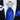 4PC Blue solid Men's Tie Handkerchief Cufflinks Accessory Set