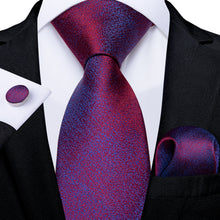 Silk Tie Purple Blue Solid Men's Tie
