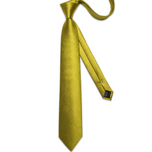 Classic Olive Green Novelty Men's Tie Pocket Square Cufflinks Set