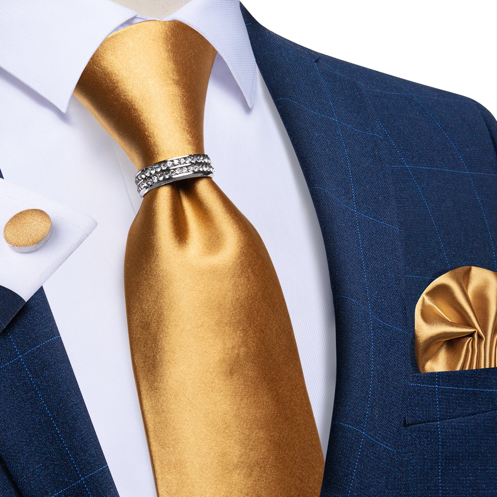 men gold tie