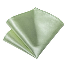 Tender Green Solid Men's Tie Pocket Square Cufflinks Set
