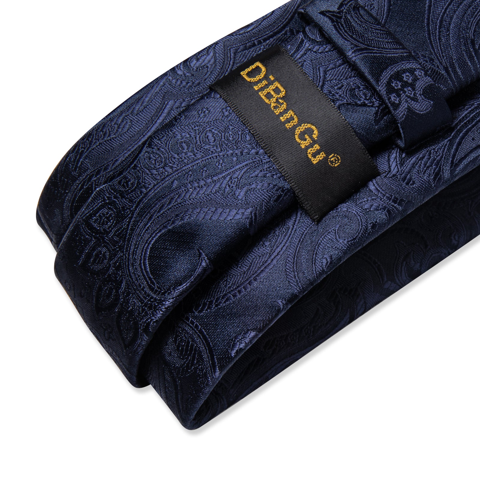 Silk Tie Midnight Blue Floral Men's Tie Handkerchief Cufflinks Clip