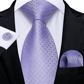 Medium Slate-Blue Novelty Silk Tie