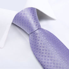 Medium Slate-Blue Novelty Silk Tie