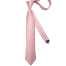Pink Solid Ties Necktie