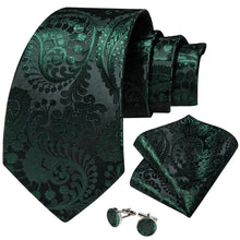 Green Paisley Necktie Set