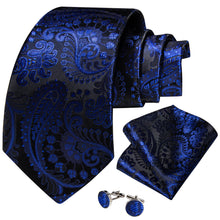 Blue Paisley Silk Ties Necktie