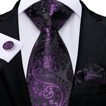 Purple Paisley Silk Ties Necktie