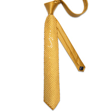 Champagne Golden Unisex Sparkling Sequin Tie 