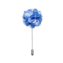 Sky Blue Floral Lapel Pin