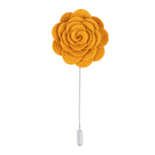 Luxury Yellow Floral Lapel Pin