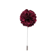 Luxury Red Floral Lapel Pin