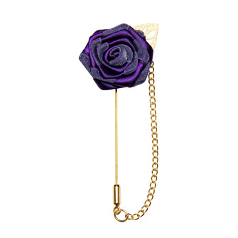 New Purple Floral Lapel Pin For Wedding