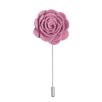 Luxury Pink Flower Lapel Pin