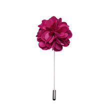 Luxury Red Floral Lapel Pin
