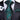 Blue-Green Black Paisley Floral Men's Tie Handkerchief Cufflinks Set (1963857412138)
